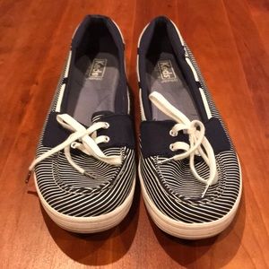 Navy & white Keds